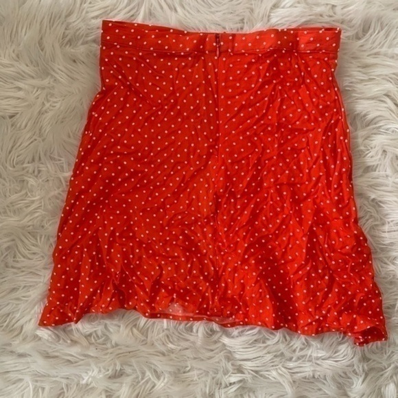 Lucca Couture Red and White Polka Dot Skirt Small - Picture 6 of 7